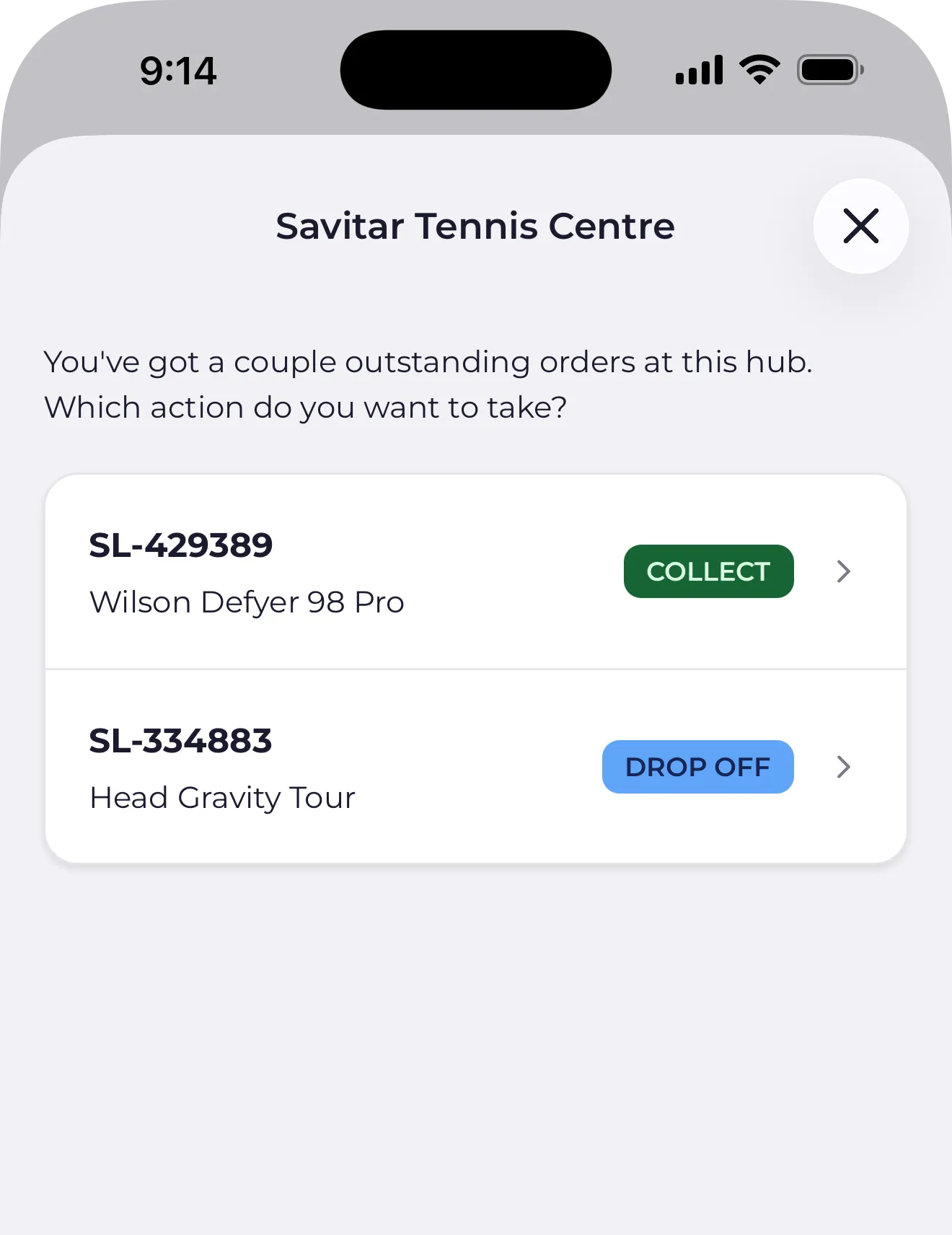 Hub collection screenshot